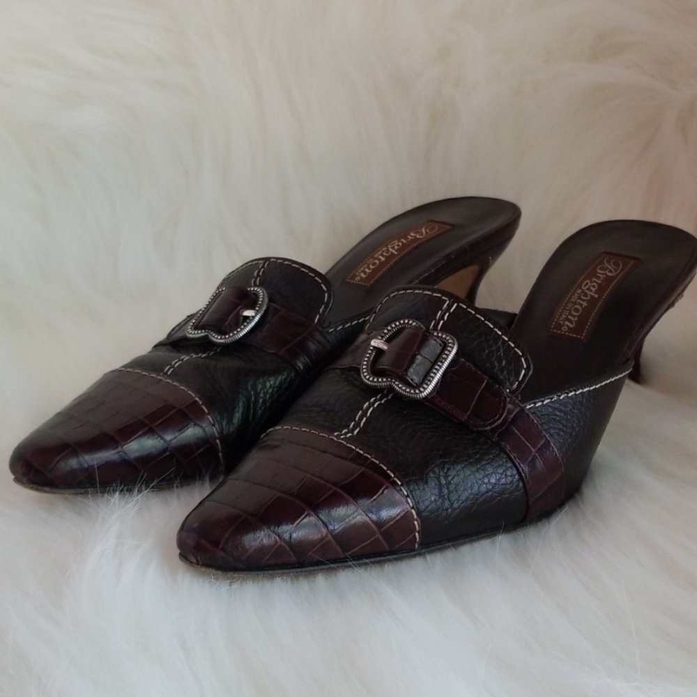 EUC Brighton Precia Mules size 7